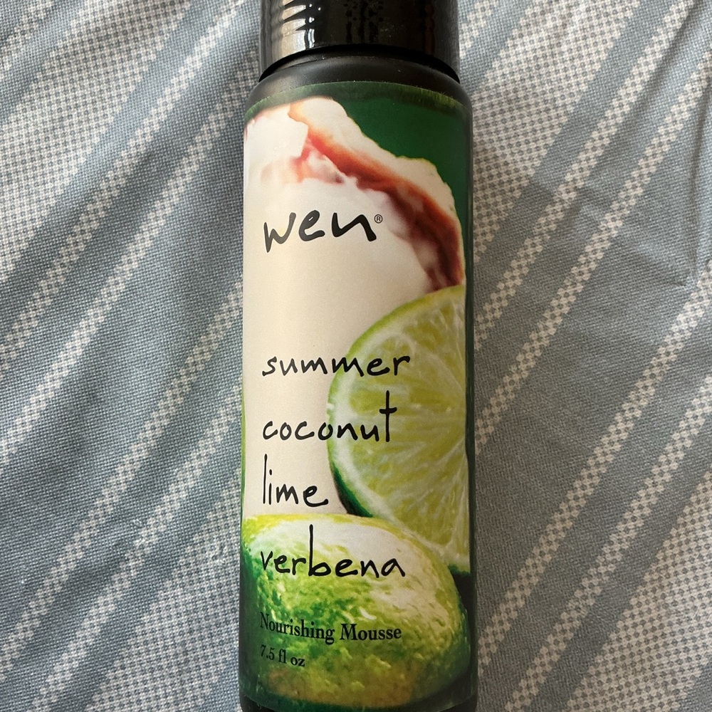 Wen Summer Coconut Lime Verbena Nourishing Mousse Hair Styling Product 7.5 oz